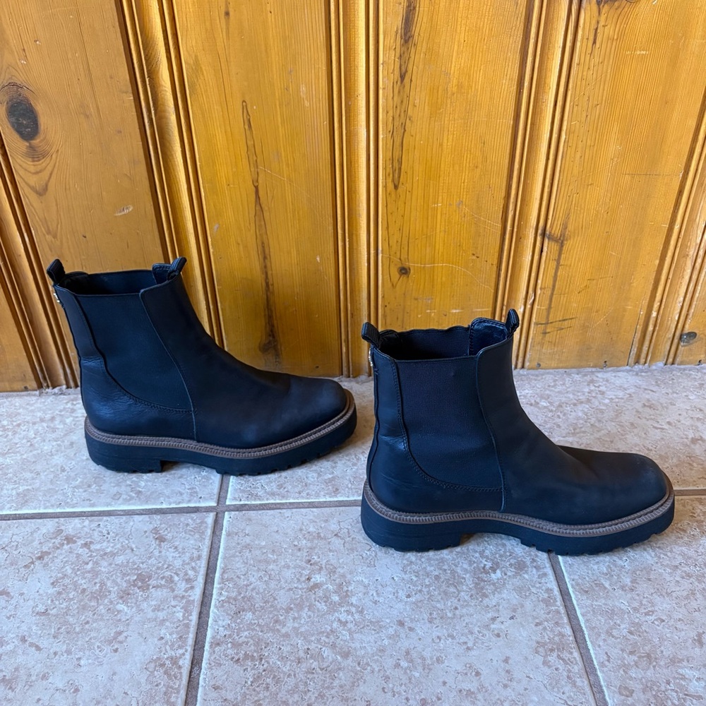 Sam Edelman Laguna Chelsea Boot - Black Lug Sole Sz 9.5 - Picture 5 of 10